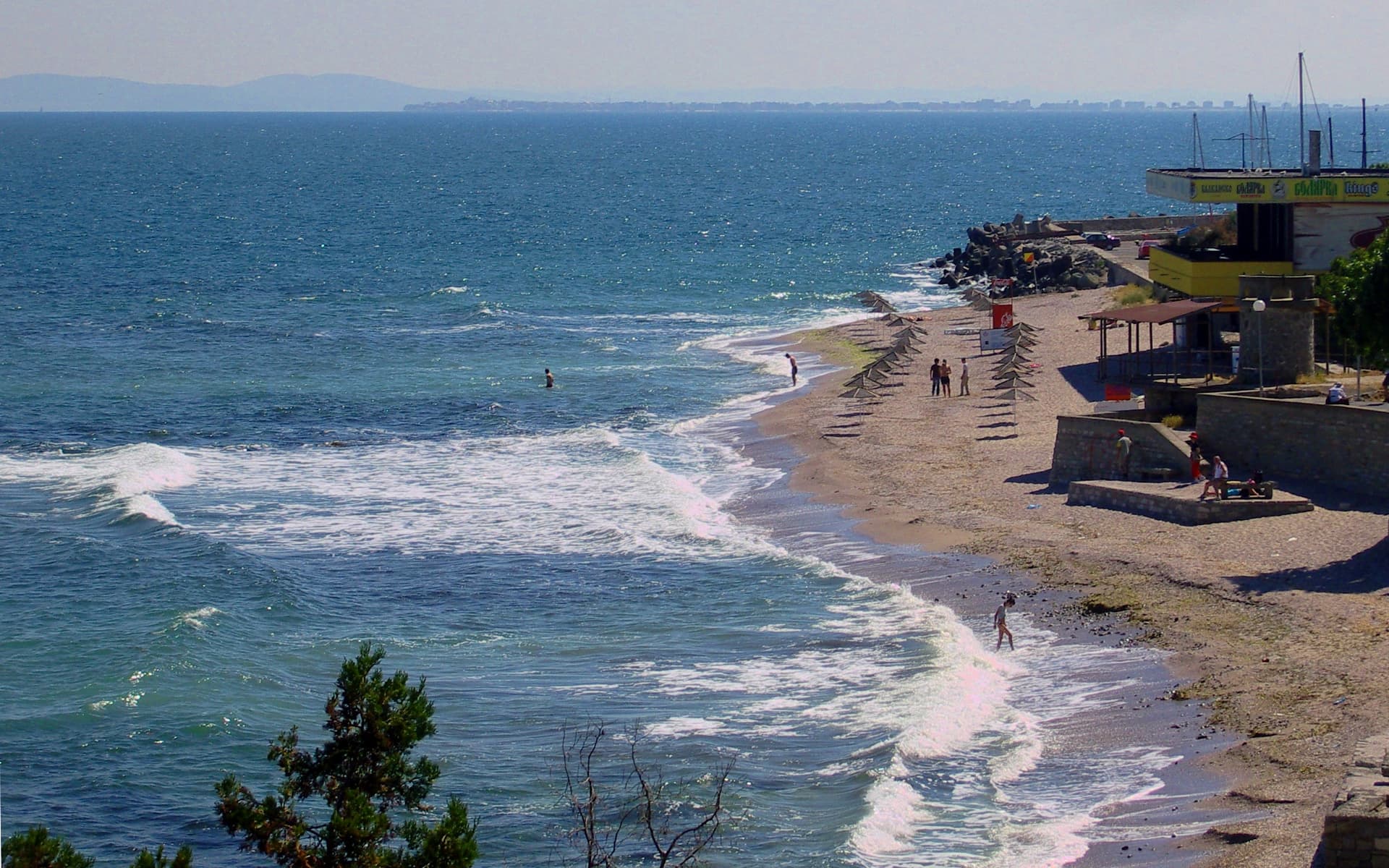 Burgas beach panorama