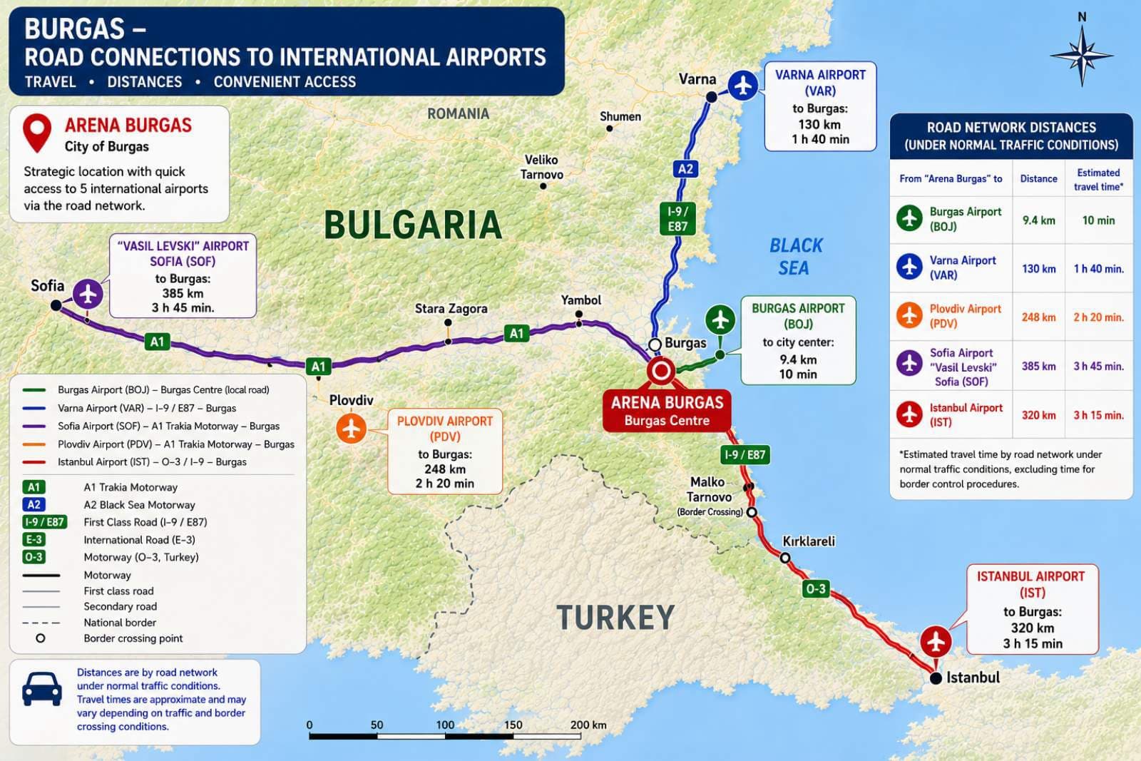 Burgas – Easy to Reach from Europe and the World